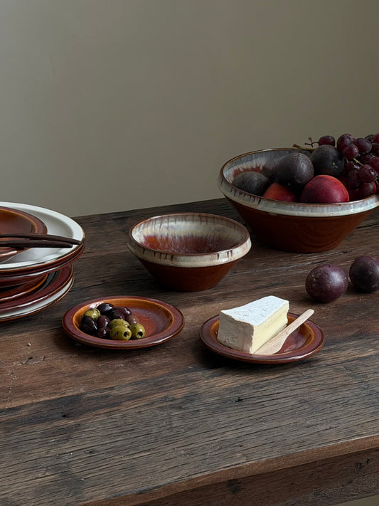 Kleine serveerschaal – terracotta oranje