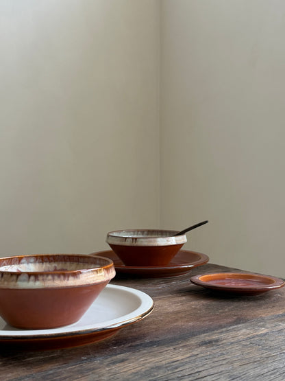 Kleine serveerschaal – terracotta oranje