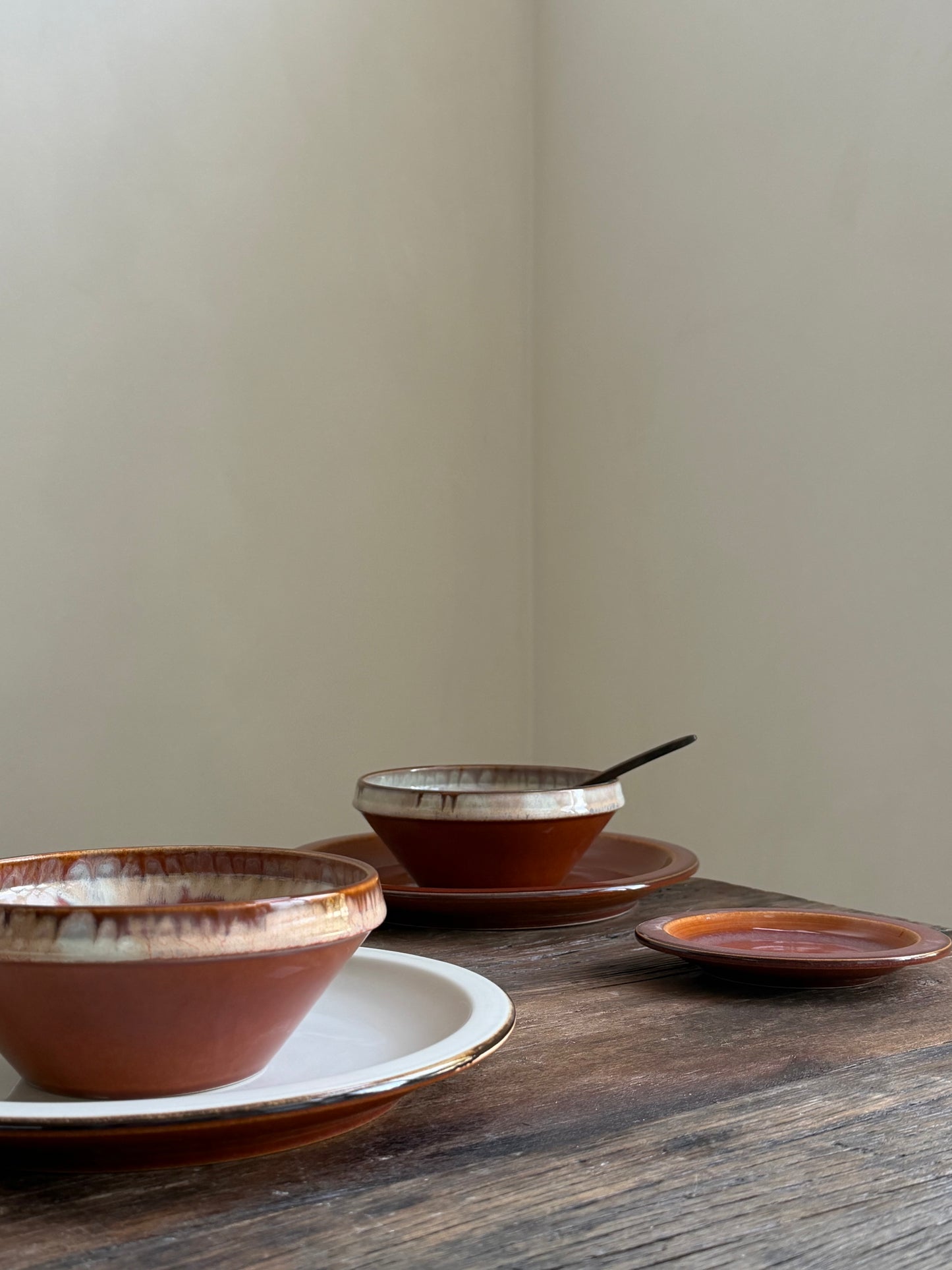 Kleine serveerschaal – terracotta oranje