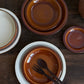 Salade/dessert bord — terracotta oranje
