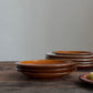 Salade/dessert bord — terracotta oranje