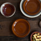 Salade/dessert bord — terracotta oranje
