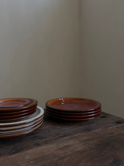Dinerbord — terracotta oranje