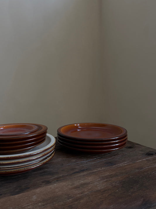 Dinerbord — terracotta oranje