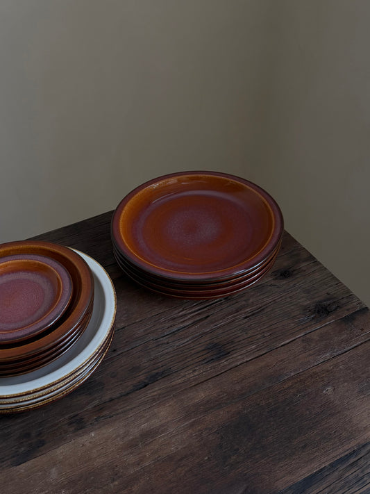 Dinerbord — terracotta oranje
