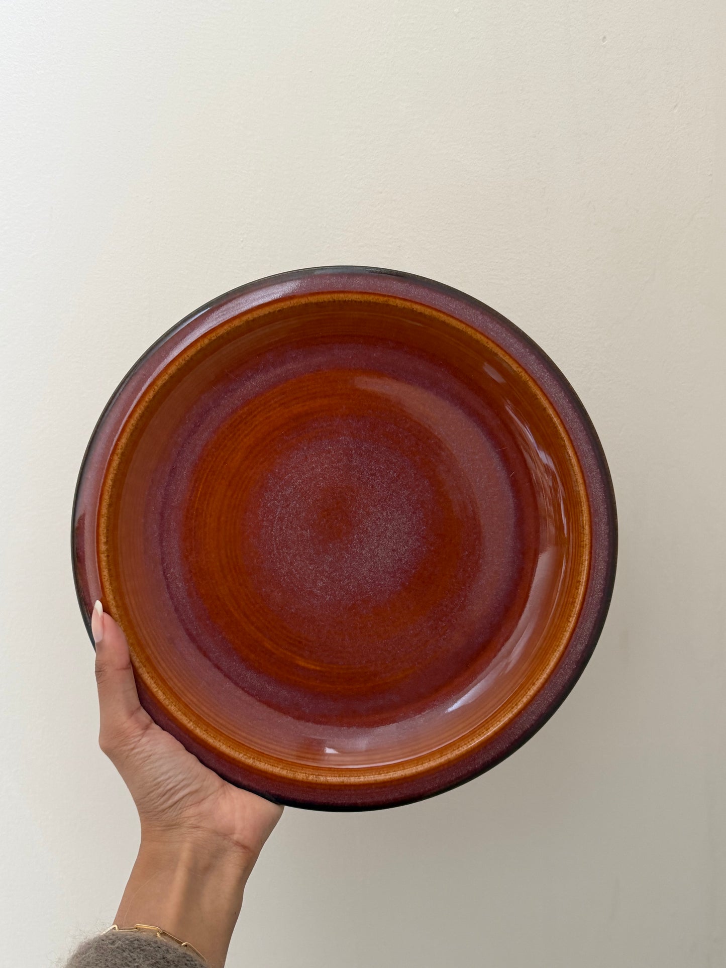 Dinerbord — terracotta oranje