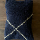 Teddy kussenhoes donkerblauw