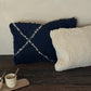 Teddy kussenhoes donkerblauw