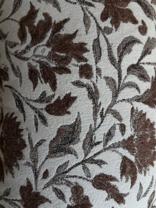 Thea - bruine print kussenhoes