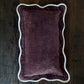 Chloe - plum kussenhoes met golvende rand