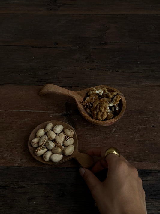 Tapaslepels van hout — set van 2