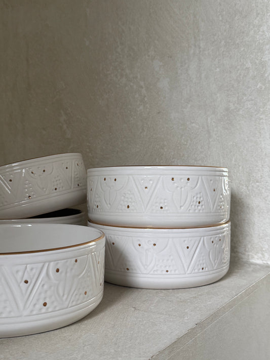 Witte schaal chabi chic
