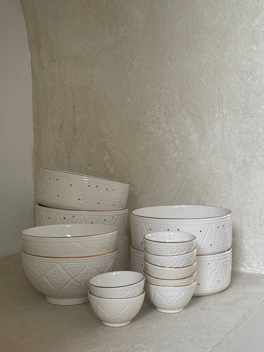 Witte kom klein chabi chic