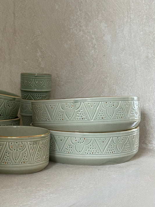 Groene schaal chabi chic