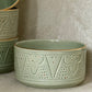 Groene kom chabi chic