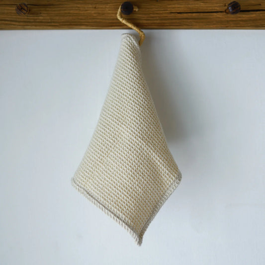 Beige waffle gastendoek