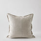 Lichtbeige kussenhoes met structuur