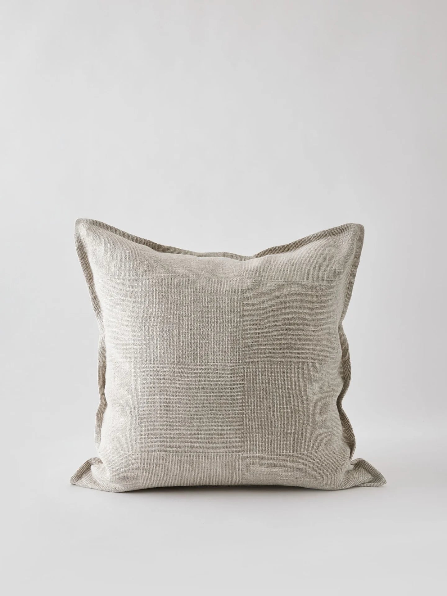 Lichtbeige kussenhoes met structuur