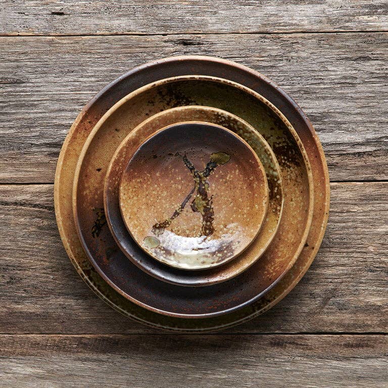 Wabi Sabi glazuur ontbijtbord