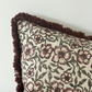 Sadie - bordeaux bloemig kussenhoes