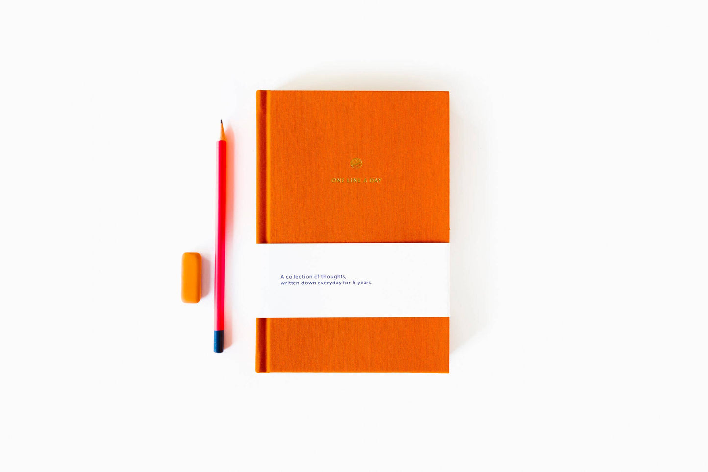 One Line A Day dagboek in oranje