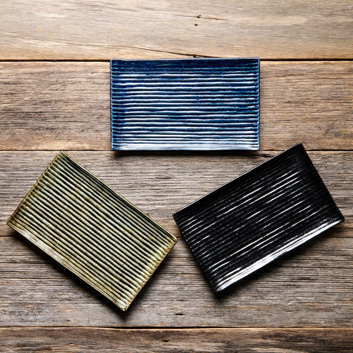 Sushi Bord Amber Contour Glazuur