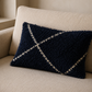 Teddy kussenhoes donkerblauw